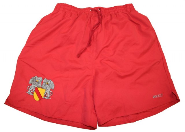 Die Badenhose (Vorderseite mit Wappen) - groß
